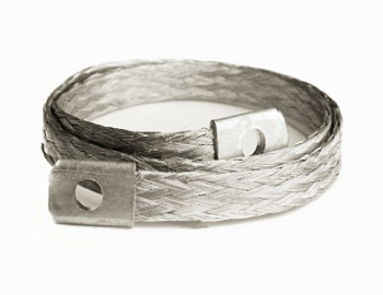 Шлейф заземления винтовой М8 25мм.кв. 250мм.