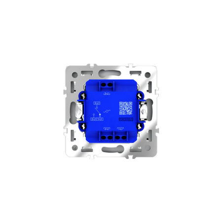Проходной переключатель встраиваемый Voltum S70 одноклавишный 10А, (белый матовый)