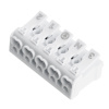 Клемма монтажная STEKKER, LD294-4005, для подключения фазных проводников, 5 контактных групп (3 ввода, 3 вывода на полюс)