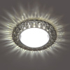 Светильник встр. с белой LED подсветкой 4000К Feron CD4045 потолочный GX53 без лампы, серый, хром