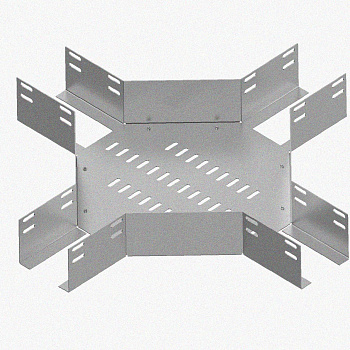 Лоток крестообразный перфорированный КМ 250х80 У3, окрашенный, S1,5