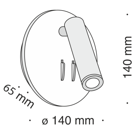 Бра 9Вт 3000K Белый IP20 Ios 176 C176-WL-01-6W-W Technical