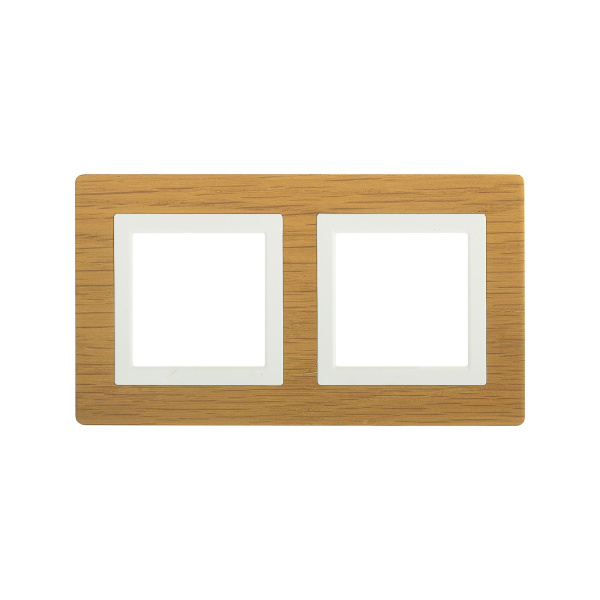 Рамка из натурального дерева, "Avanti", беленый дуб, 2 поста (4 мод.) DKC