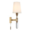 Бра с выкл.E14 1*40W LONDON бронзовый/белый/ткань ODEON LIGHT