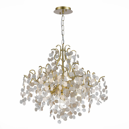 Люстра подвесная Латунь/Прозрачный, Золотой E14 8*60Вт SL1650.303.08 ST LUCE