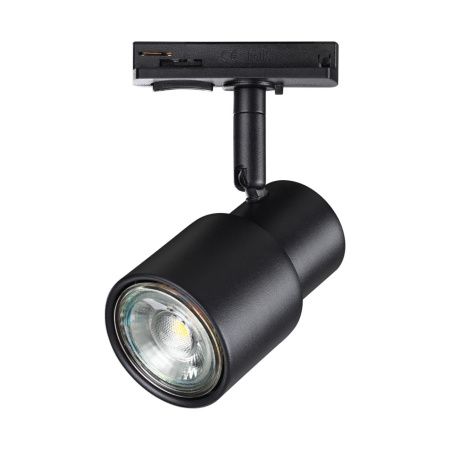Св-к трековый однофазный двухжильный IP20 GU10 50W 220V MOLO черный NOVOTECH