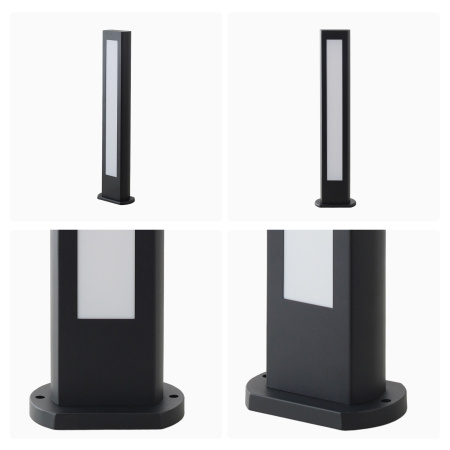 31-11 Светильник светодиодный, напольный, 12Вт, 230В, 840лм, 3000К, IP54, 100х50х600мм, чёрн, металл APEYRON