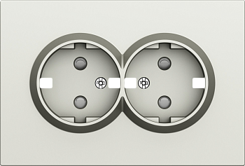 Donel S08 шампань накладка для розетки 2-й с заземлением, со шторками 16A 250 В~,серия DB