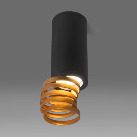 Накладной акцентный светильник 1*GU10 золото, черный IP20 (a047747) Elektrostandard