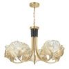 Люстра E14 5*40W VENTAGLIO золотой/чёрный/стекло ODEON LIGHT