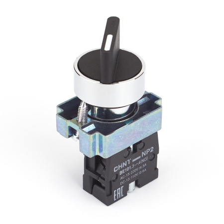 Переключатель NP2-BD21, 2 положения фиксацией, 1НО, IP40 (R) CHINT
