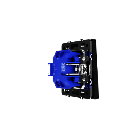 Выключатель встраиваемый Voltum S70 одноклавишный 10А, (черный матовый)