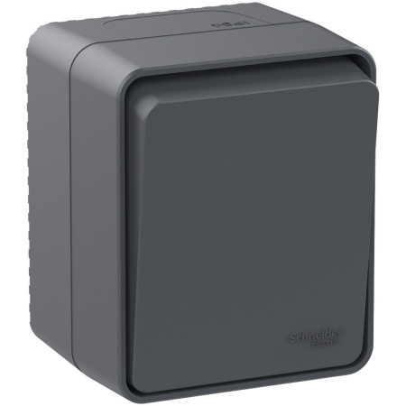 ATLASDESIGN PROFI IP54 О/У 1-клавишный ПЕРЕКЛЮЧАТЕЛЬ 10 АХ, БЕЛЫЙ Schneider Electric