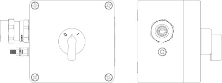 Взрывозащищ. пост упр. из полиэстера CPE-P-03-(1xKB61(11))-1x6018AASBKGM2SB(B)1Ex d e IIC Т6 Gb / Ex tb IIIC T80°C Db IP66 / КЗ / ШЗ DKC