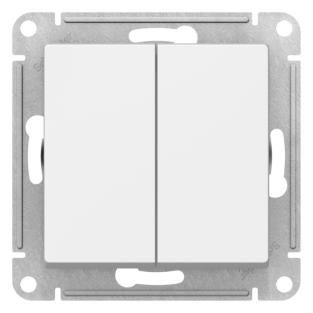 ATLASDESIGN 2-клавишный ПЕРЕКЛЮЧАТЕЛЬ, перекрестный, 2 x сх. 7, 10АХ, механизм, ЛОТОС Schneider Electric