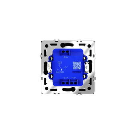 Проходной переключатель встраиваемый Voltum S70 одноклавишный 10А, (графит)