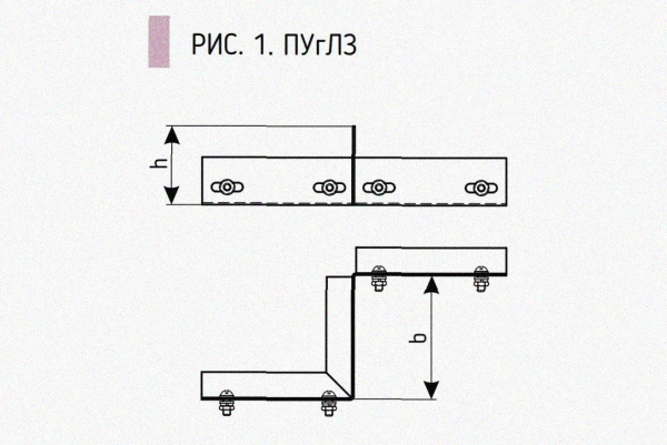 Соединитель-переходник замковый ПУгПЗ 50х65 УТ1,5, оцинкованный лист S1,0