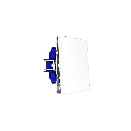 Выключатель встраиваемый Voltum S70 одноклавишный 10А, (белый глянцевый)