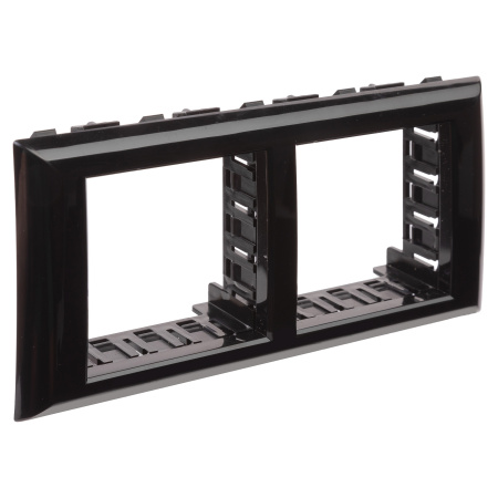 Рамка-суппорт "Avanti" для "In-liner Front", черный, 4 модуля DKC