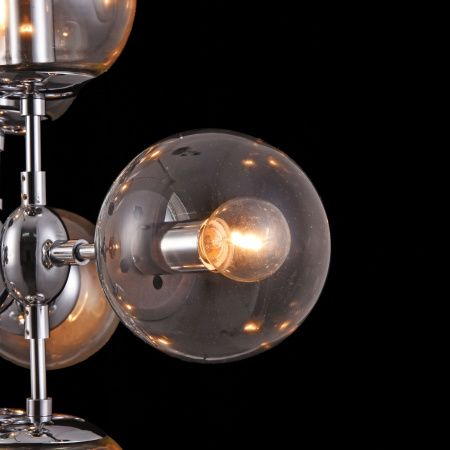 Подвесной светильник 9*E14 60Вт Хром IP20 Richard FR5596PL-09CH Freya