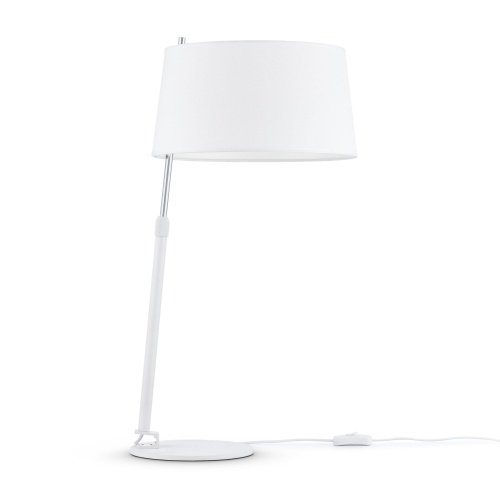 Настольная лампа 1*E27 60Вт Белый и Хром IP20 Bergamo MOD613TL-01W Maytoni