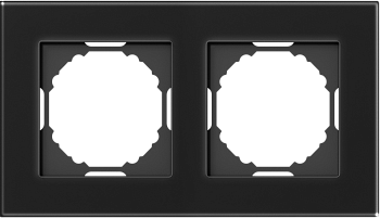 Donel A07 Natural Чёрное стекло рамка 2-я, серия DB