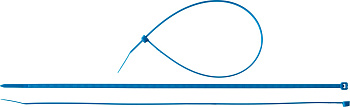 Кабельные стяжки синие КС-С1, 3.6 x 300 мм, 100 шт, нейлоновые, Профессионал ЗУБР