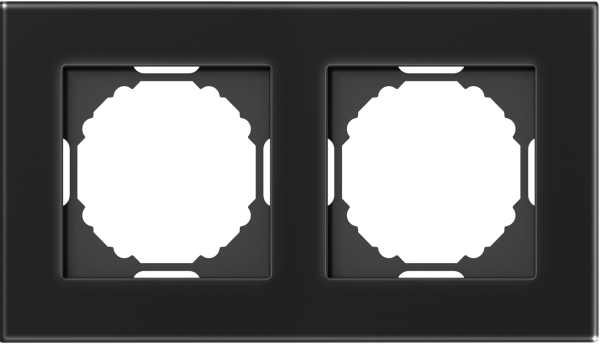 Donel A07 Natural Чёрное стекло рамка 2-я, серия DB