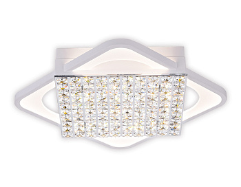 Потолочный светодиодный светильник с пультом FA125 WH белый 160W 640*640*110 (ПДУ РАДИО 2.4) Ambrella Light