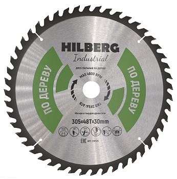 Диск пильный Industrial Дерево 305*30*48Т HW305 Hilberg