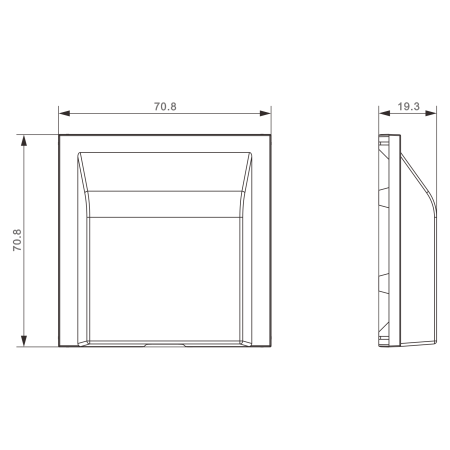 Donel S08 матовый титан кабельный вывод, серия DB Donel S08 матовый титан кабельный вывод, серия DB