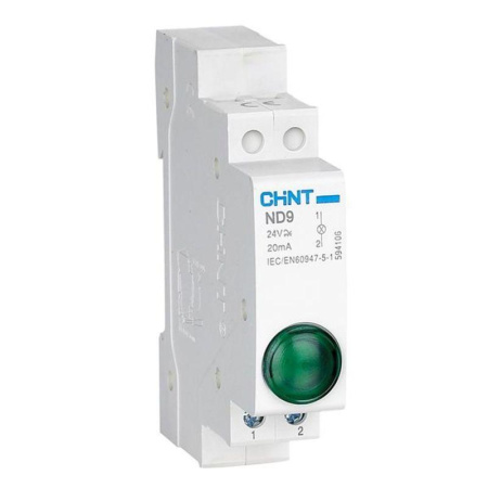 Индикатор ND9-1/w белый AC/DC230В (LED) (R) CHINT