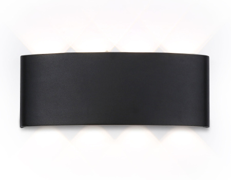 Светильник светодиодный уличный настенный архитектурный ST4464/8 BK черный IP65 LED 4200K 8W 210*80*46 Ambrella Light