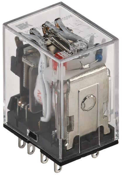 Реле промежуточное РЭК78/4(MY4) с индикацией 3А 12В DC IEK