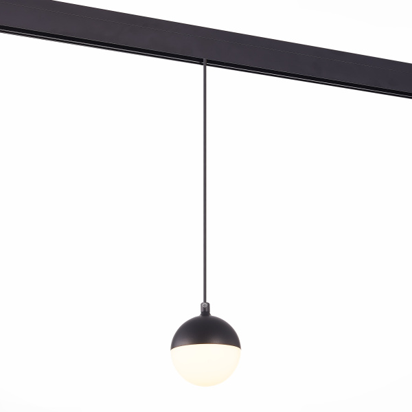 Магнитный трековый светильник подвесной Черный LED 1*7Вт 4000К 520Lm Ra>80 120° IP20 D90xH90 48В ST358.443.07 ST LUCE Магнитный трековый светильник подвесной Черный LED 1*7Вт 4000К 520Lm Ra>80 120° IP20 D90xH90 48В ST358.443.07 ST LUCE