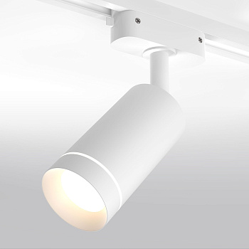 Трековый светодиодный светильник для однофазного шинопровода 7Вт 4200К белый IP20 Glory (a044000) Elektrostandard