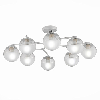 Люстра потолочная Белый, Хром/Прозрачный E27 8*60Вт SLE106602-08 EVOLUCE