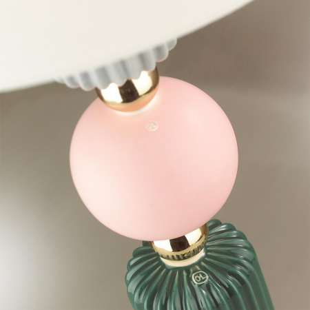 Настольная лампа E27 1*60W CANDY золото/разноцветн./керамика/абажур ODEON LIGHT