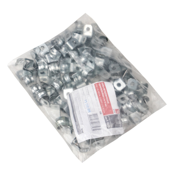 Скоба металлическая однолапковая d14-15 мм (100 шт) PROxima EKF