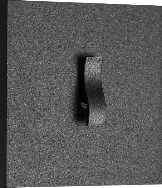 Donel N96 выключателя звонкового типа на 1 тумблер, клавиша Wave, 10AX 250V, Черный, серия DT