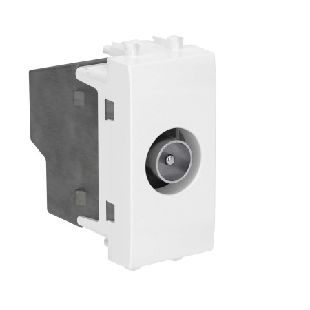 Розетка TV оконечная модульная, "Avanti", "Белое облако", 1 модуль DKC