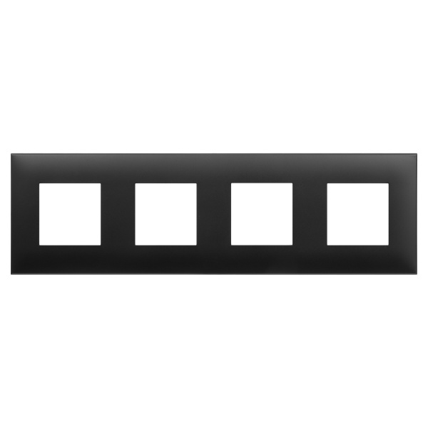 Рамка "Avanti", "Черный матовый", 4 поста (8 мод.) DKC