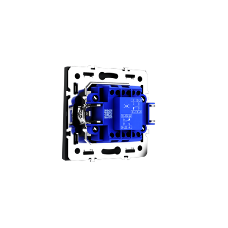 Перекрестный переключатель встраиваемый Voltum S70 одноклавишный 10А, (графит)