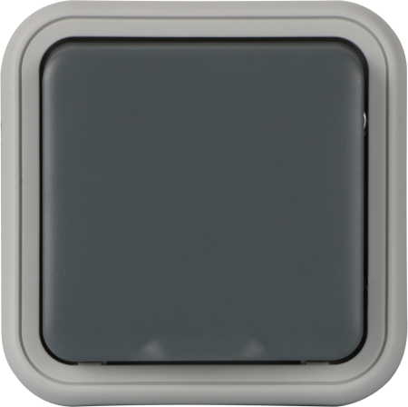 Donel W55 Рамка с крышкой для скрытой установки розетки одиночный, серый, IP55, серия (тип) DIP55