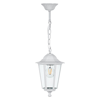 Светильник садово-парковый Feron 6105/PL6105 шестигранный на цепочке 60W E27 230V, белый