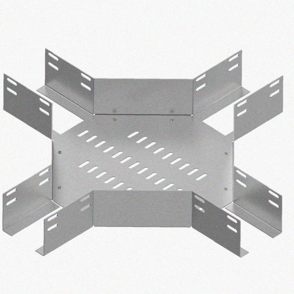 Лоток крестообразный перфорированный КМ 300х65 УХЛ1, горячее цинкование S1,5