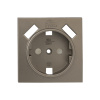 Валенсия Лицевая панель розетки 1-местной с/з 16А кашемир с защ, штор, с 2 USB 2,1А EKF