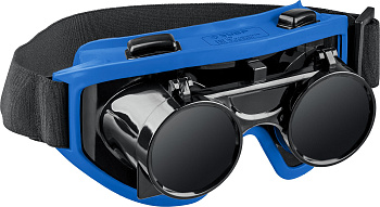 ОГС-5 очки для газовой сварки, затемнение 5 DIN, с откидным блоком ЗУБР