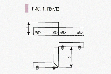 Соединитель-переходник замковый ПУгЛЗ 100х65 УТ1,5, оцинкованный лист, S1,5