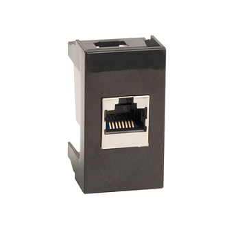 Розетка RJ-12,Viva,1 мод.,черн DKC Розетка RJ-12,Viva,1 мод.,черн DKC